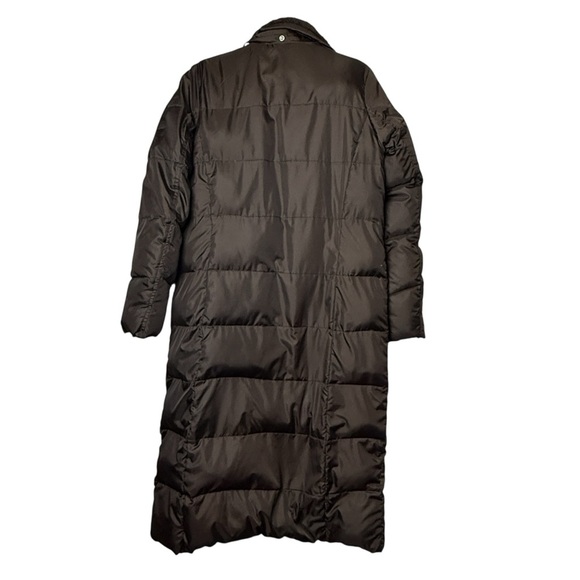 Eddie Bauer Long Down Parka Jacket Womens SZ Small Brown Coat Puffer NO Hood - Picture 9 of 12